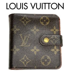 Louis Vuitton Monogram Authentic Compact Zip Bifold Wallet